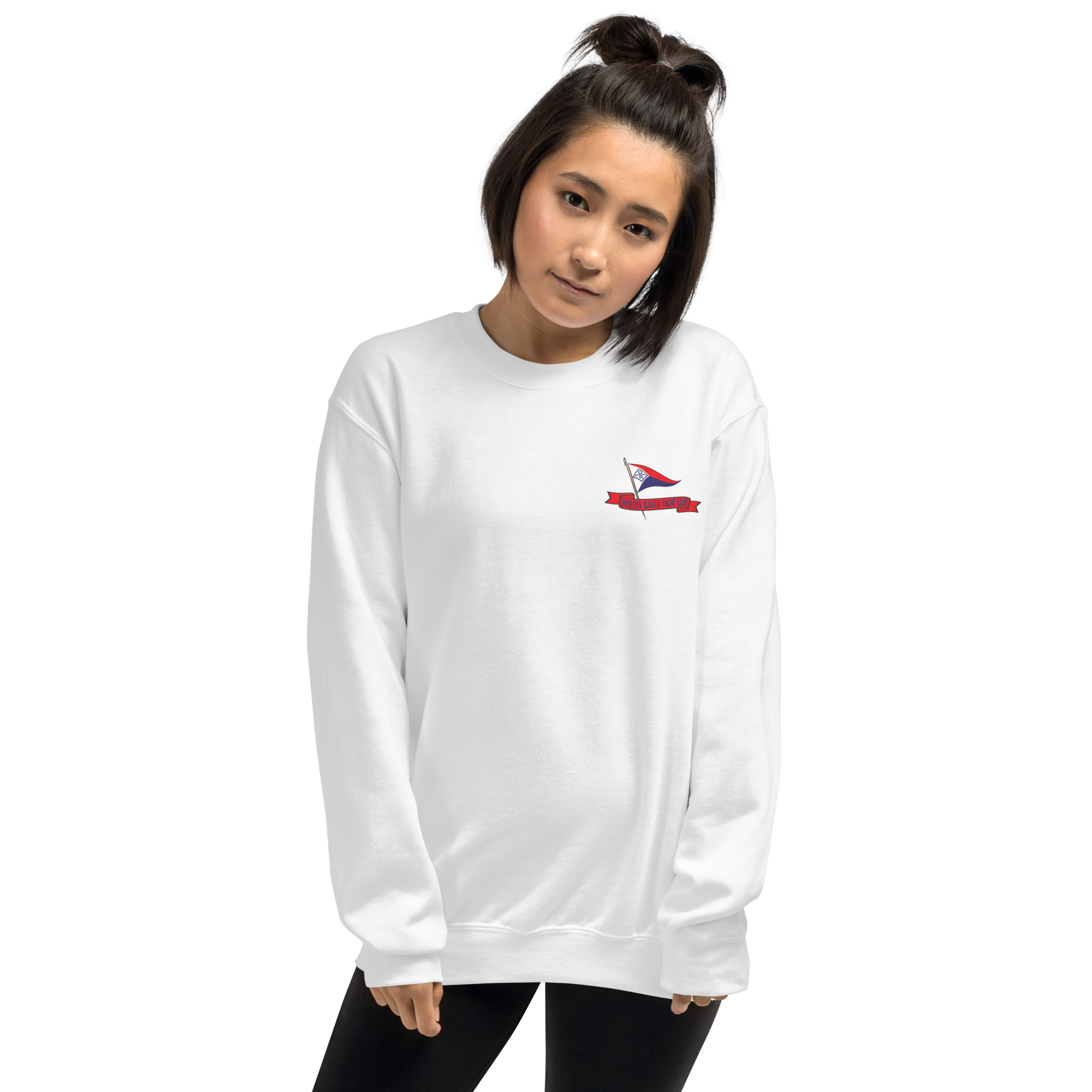 unisex crew neck sweatshirt white front 63262dc92a39f