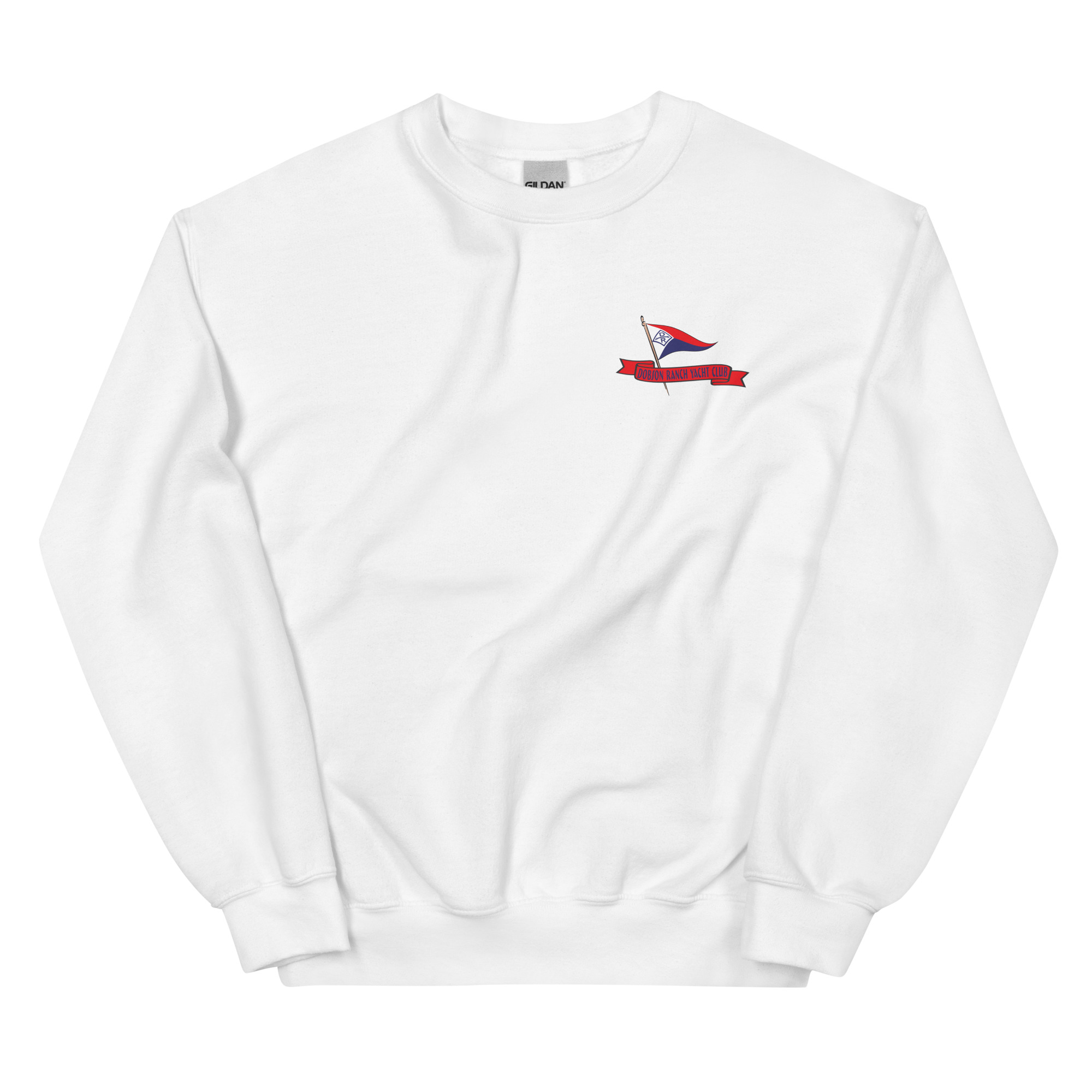 unisex crew neck sweatshirt white front 63262dc92c240